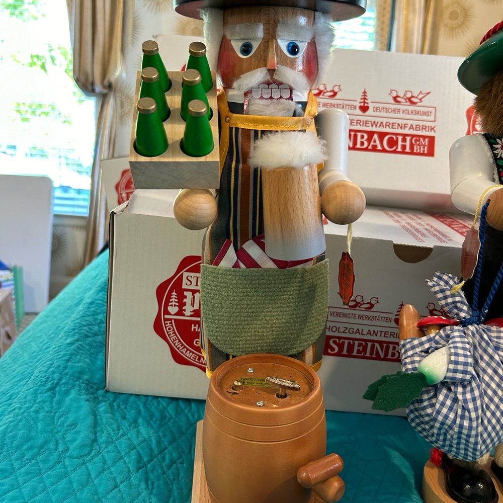 Brewmaster Bavarian Musical Beer Steinbach Nutcracker - musical box 18”
